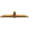 Ekena Millwork Eugene Rough Sawn Timber Gable Bracket, Western Red Cedar, 72"W x 18"H x 4"D x 6"F, 6/12 Pitch GBW072X18X0406EUG00RWR - alternate 2